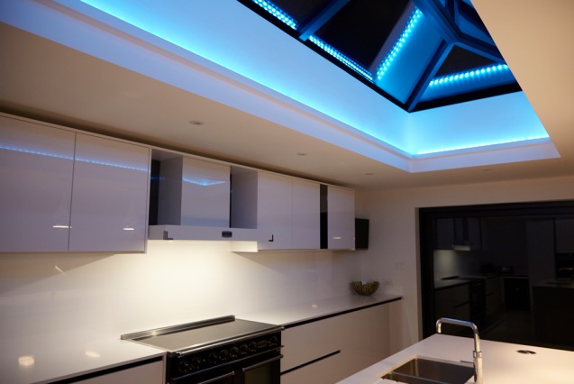 Roof lantern Blue Lights