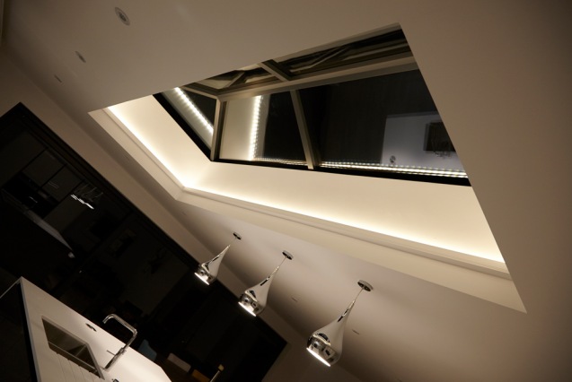 Skylight at night