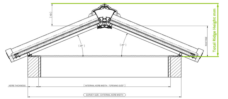 Roof Lantern Ridge Height