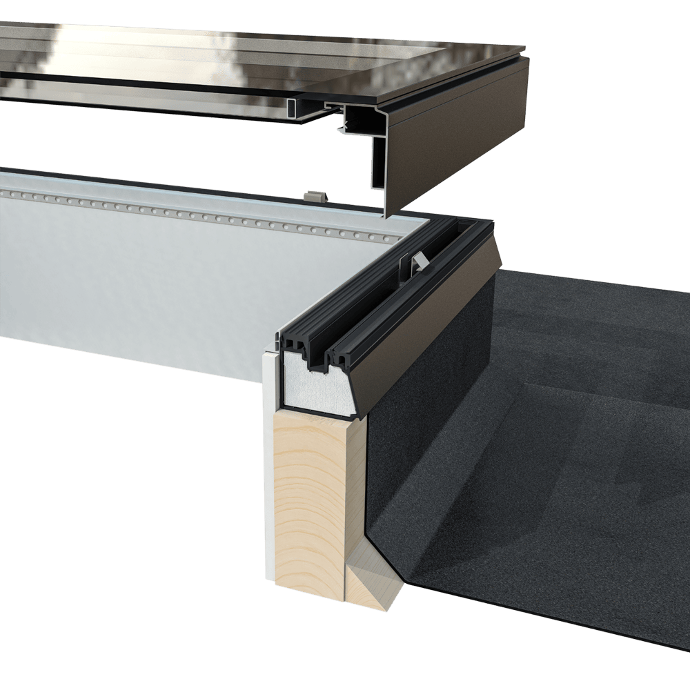 Ultrasky flat roof section